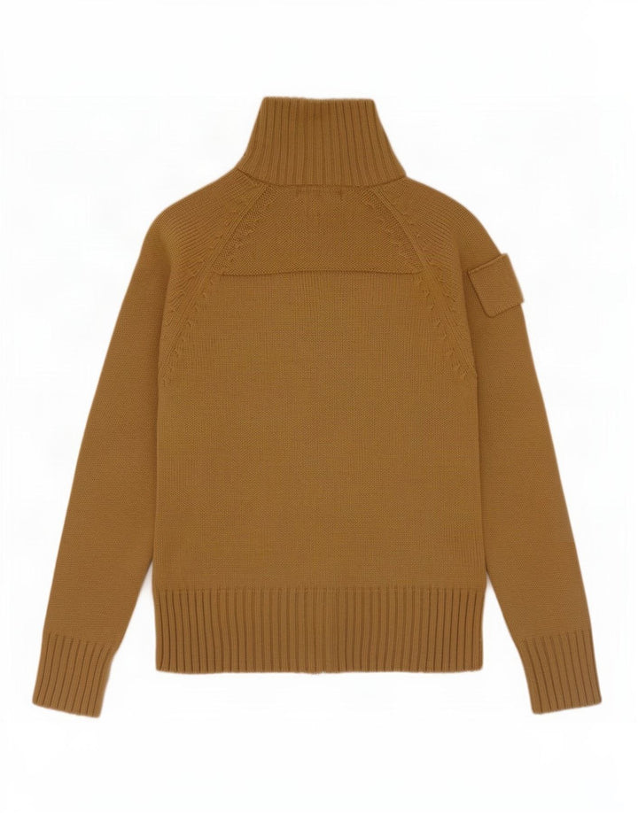 Zara Γυναικεία Ζακέτα UK 12 Medium Khaki Acrylic