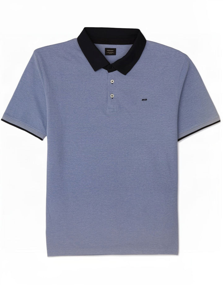 Jack & Jones Ανδρικό μπλουζάκι πόλο 5XL μπλε χρώματος