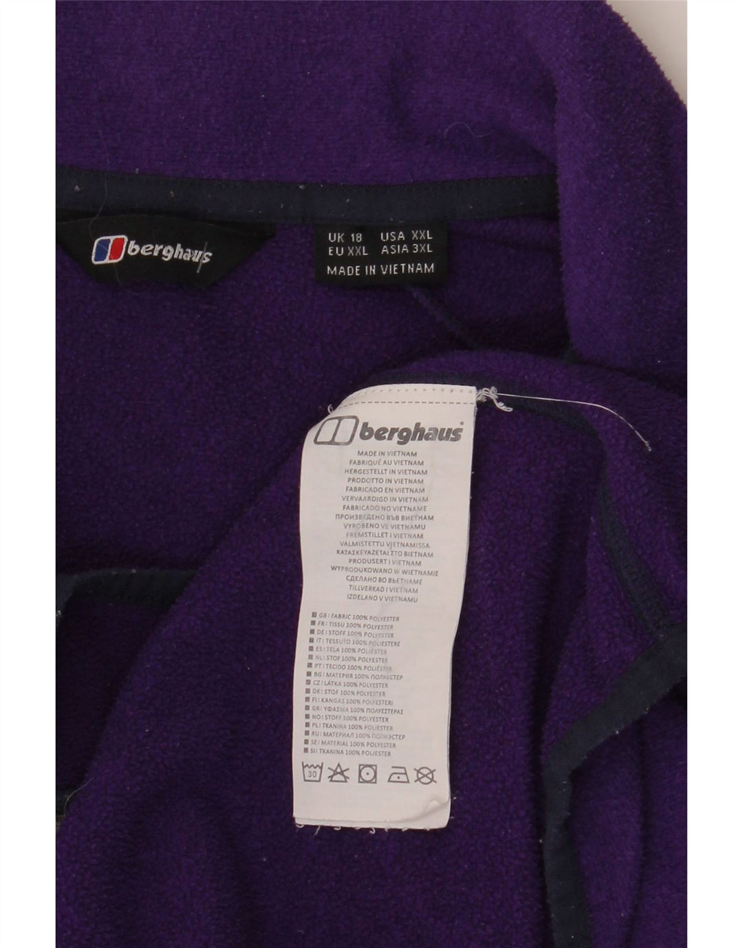 Berghaus Γυναικείο Fleece Jacket UK 18 XL Purple Polyester