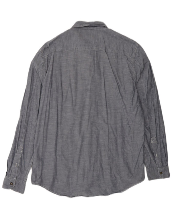 TIMBERLAND Ανδρικό πουκάμισο Slim Fit XL Γκρι βαμβακερό