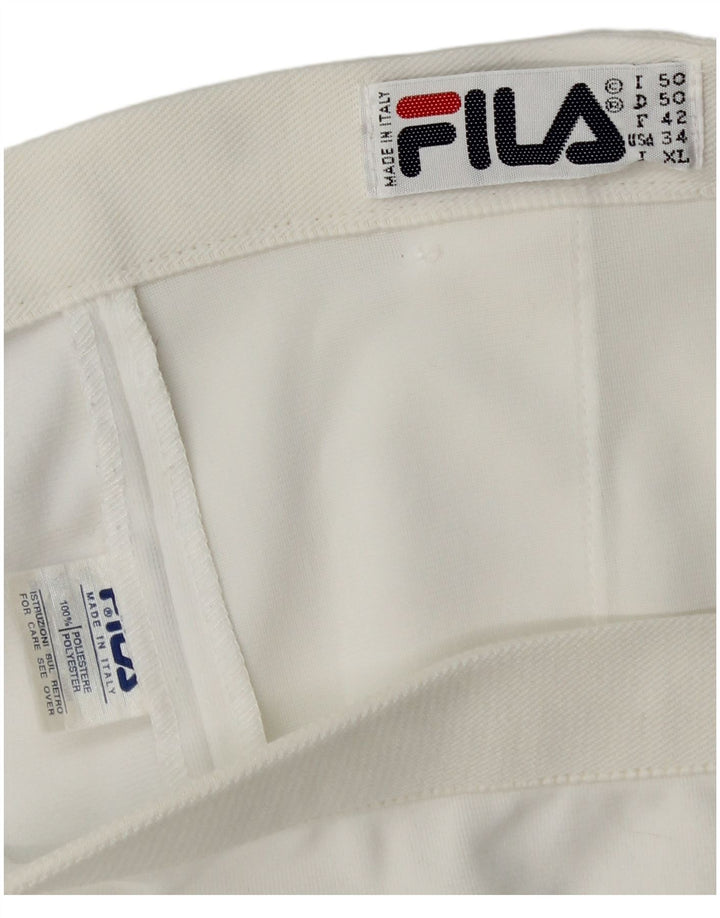 Ανδρικό σορτς Chino FILA IT 50 Large W34 Λευκό Πολυεστέρα