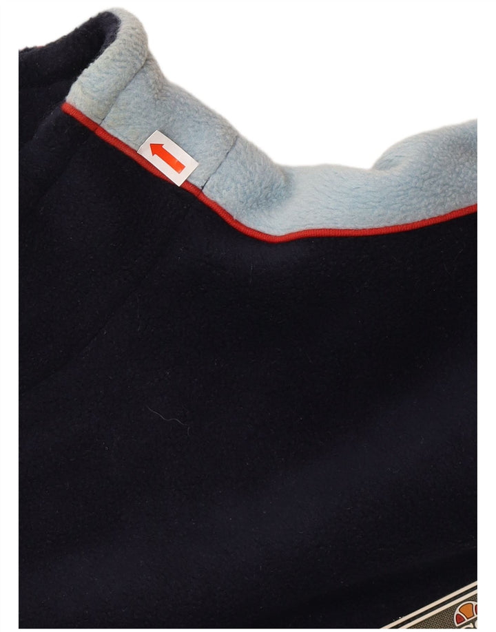 Ellesse Ανδρικό Fleece Jumper Large Navy Blue Colorblock Πολυεστέρας
