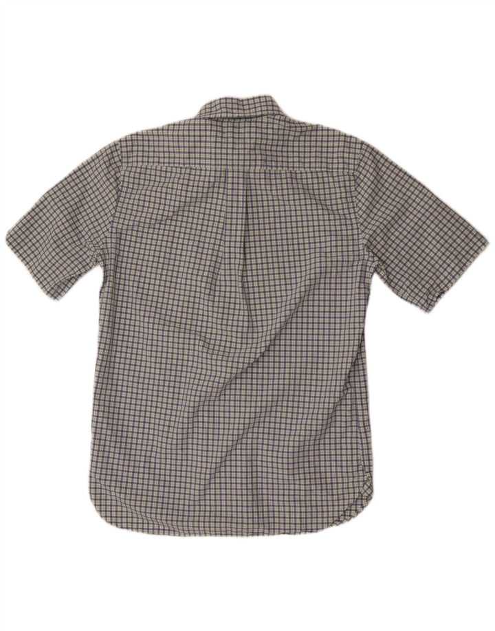 Tommy Hilfiger Ανδρικό κοντομάνικο πουκάμισο Small Blue Check Cotton