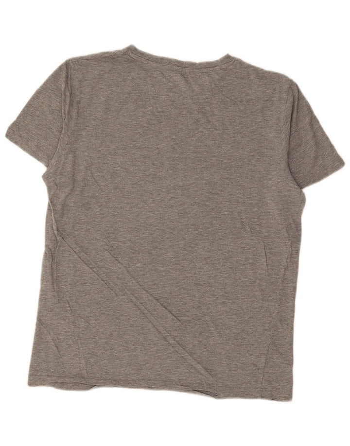 Jack & Jones Ανδρικό γραφικό μπλουζάκι μπλουζάκι, μικρό γκρι βαμβακερό