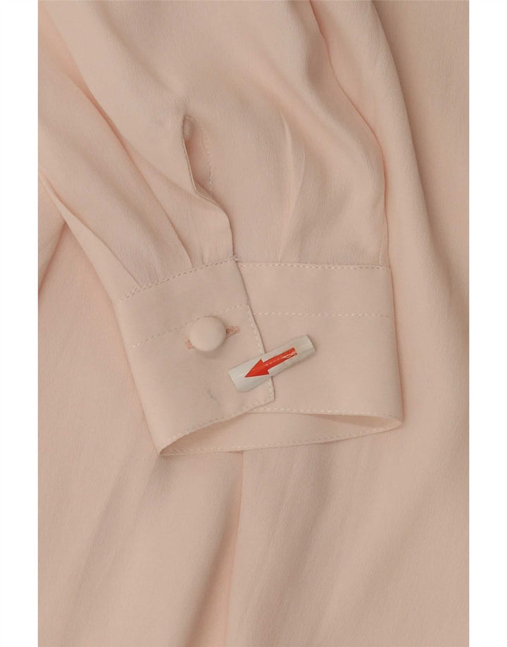 Vintage γυναικείο πουκάμισο μπλούζα IT 42 Medium Pink Acetate
