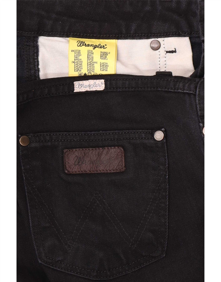 Wrangler Γυναικείο Iris Straight Jeans W30 L30 Μαύρο βαμβακερό