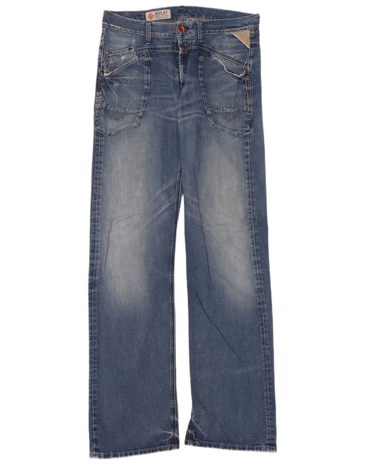 Replay Ανδρικό Bootcut Jeans W33 L36 Blue Cotton