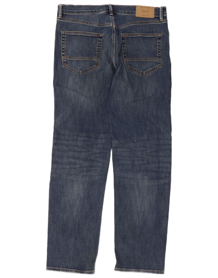 Ανδρικό τζιν ίσιο Marks & Spencer W34 L31 Μπλε βαμβακερό