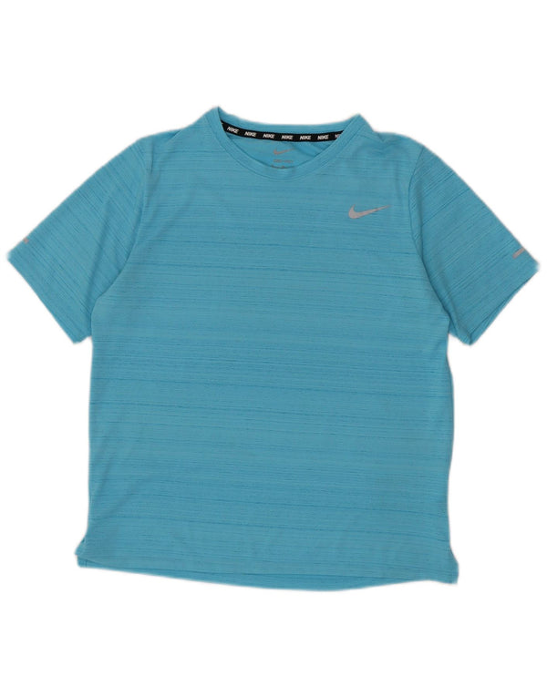 Μπλουζάκι Nike Boys Dri Fit Top 13-14 ετών XL Blue Pinstripe Polyester