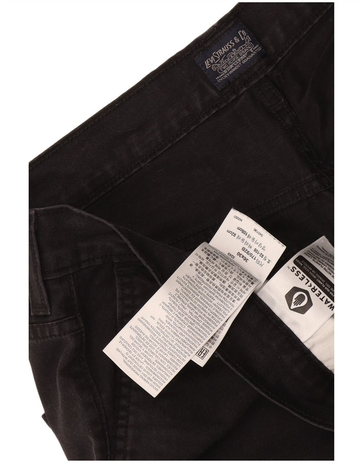 Ανδρικό παντελόνι Chino Levi's W36 L30 μαύρο βαμβακερό