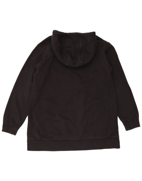 Nike Girls Hooded Loose Fit Jumper φόρεμα 13-14 ετών XL Black Cotton Sports