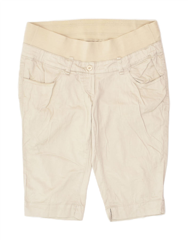 BENETTON Womens Low Waist Casual Shorts UK 6 XS W32 Beige Cotton | Vintage Benetton | Thrift | Second-Hand Benetton | Used Clothing | Messina Hembry 