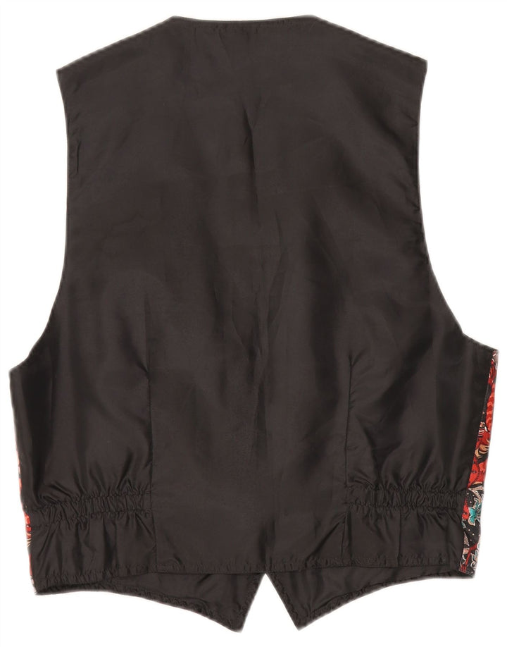 Vintage Ανδρικό Γιλέκο Μεσαίο Πολύχρωμο Floral Πολυεστέρας