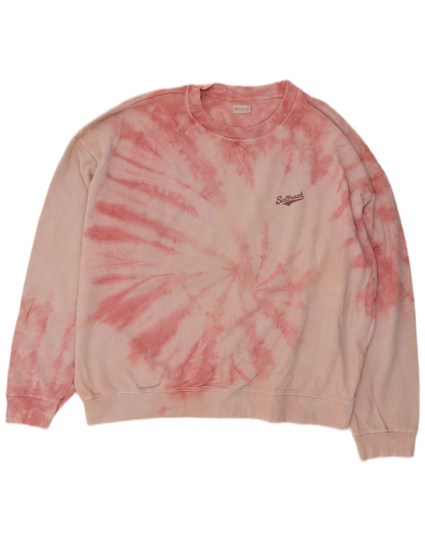 Saltrock γυναικεία φούτερ υπερμεγέθη Jumper UK 14 μεγάλη ροζ γραβάτα βαμβακερή