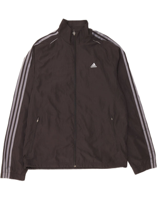 ADIDAS Mens Climacool Tracksuit Top Jacket Large Black Polyester