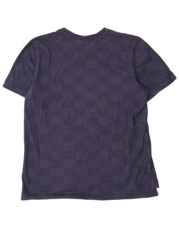 Ανδρικό T-Shirt Adidas Top XL Navy Blue γεωμετρικό βαμβακερό