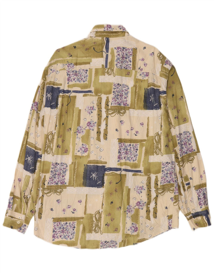 Ανδρικό πουκάμισο Azzurra με μεγάλο πράσινο συνονθύλευμα Rayon