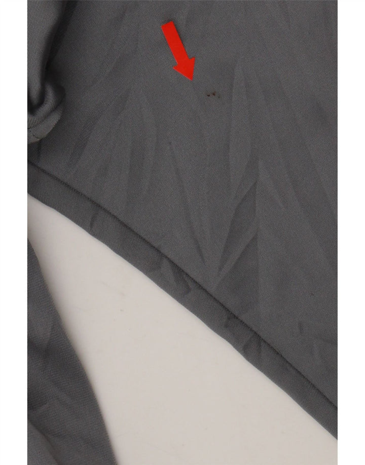 LOTTO Mens Graphic Tracksuit Top Jacket XL Grey Colourblock Polyester Vintage Lotto and Second-Hand Lotto from Messina Hembry 