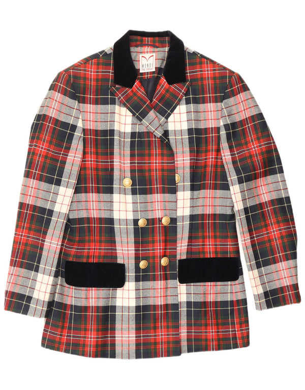 MONDI Γυναικείο Μπουφάν με Longline Blazer EU 38 Medium Red, καρό Classic