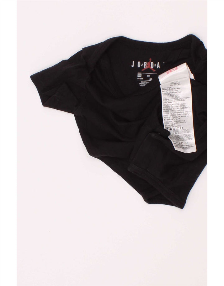 Jordan Baby Boys Graphic Bodysuit 6-9 Months Μαύρο Βαμβακερό
