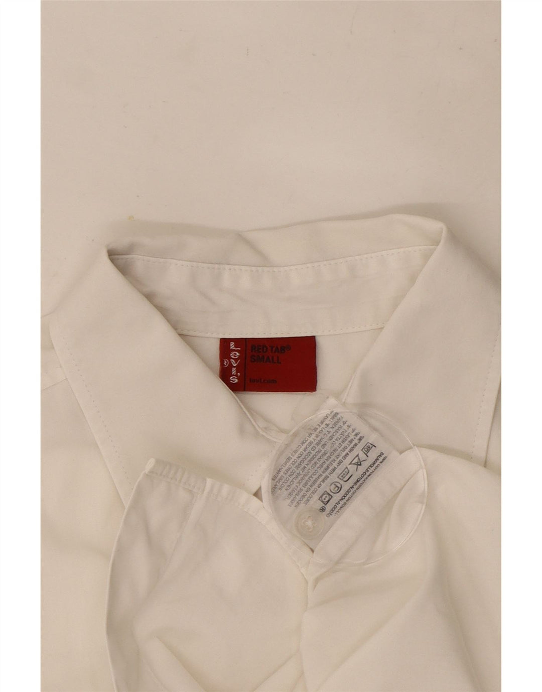Ανδρικό κοντομάνικο πουκάμισο Levi's μικρό λευκό βαμβακερό