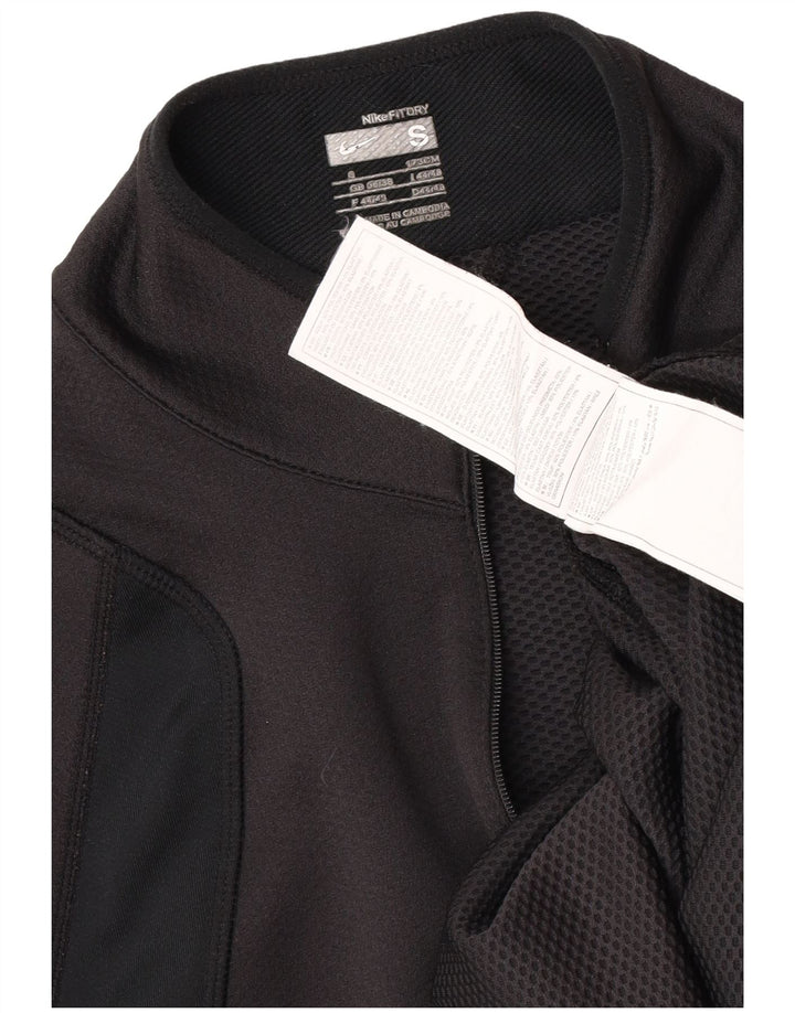 Ανδρική φόρμα πουλόβερ με φερμουάρ Nike Top UK 36/38 Small Black Colourblock