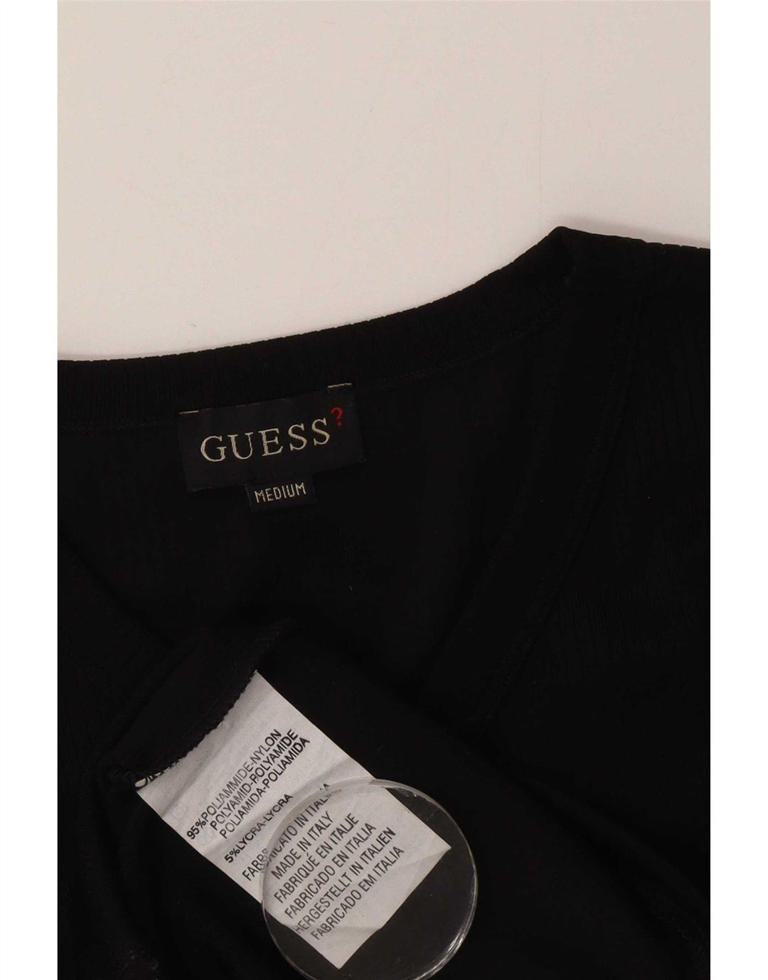 Ανδρικό T-Shirt Guess Top Medium μαύρο νάιλον