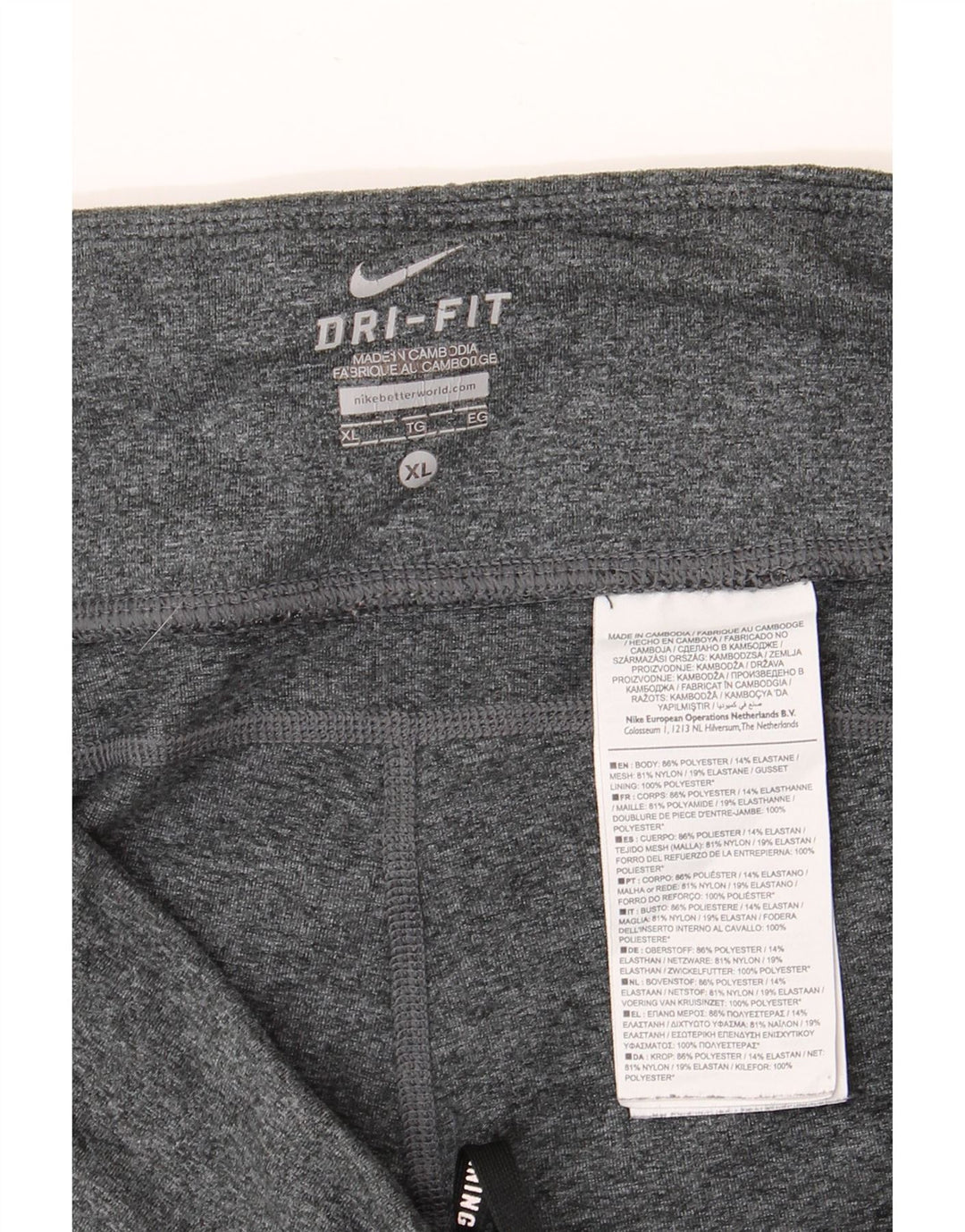 Γυναικείο κολάν NIKE Dri Fit UK 18 XL Grey Polyester