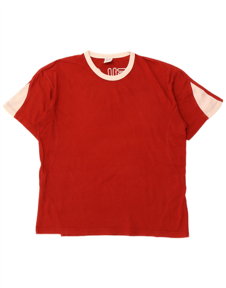 Ανδρικό γραφικό μπλουζάκι FILA Top Medium Red Colourblock