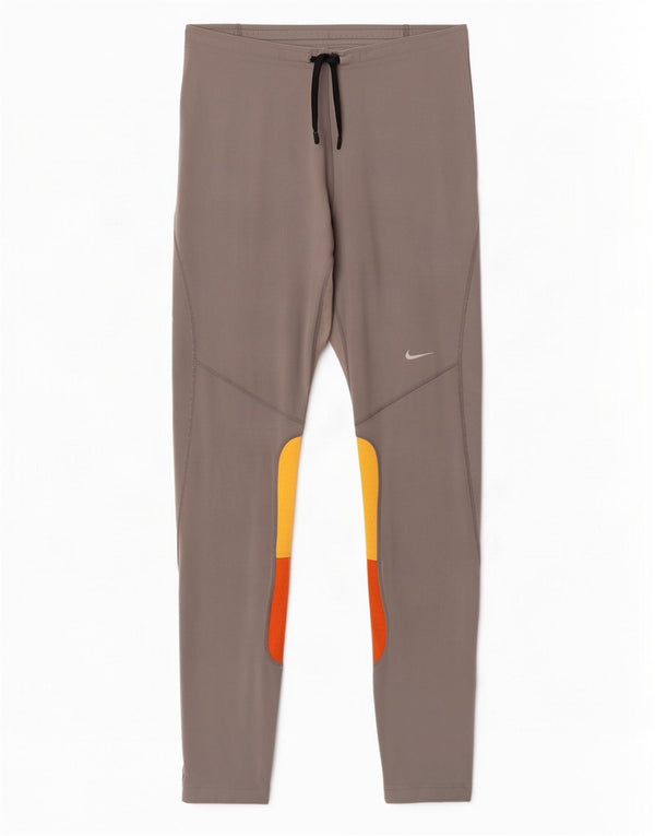 Nike γυναικεία κολάν Dri Fit UK 39/41 μεσαίου γκρι χρώματος πολυεστέρας