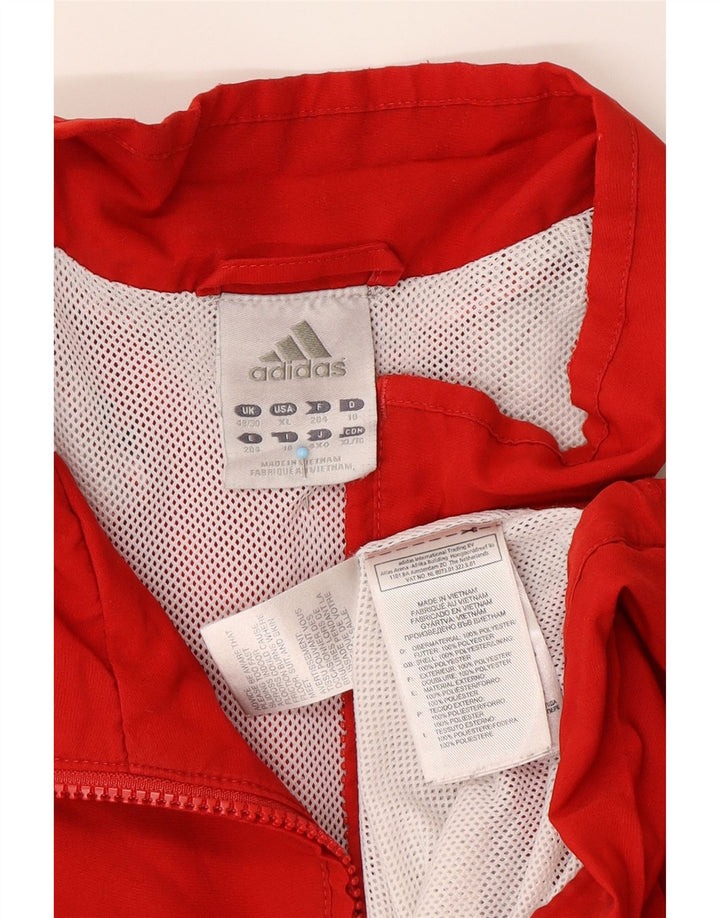 Ανδρικό μπουφάν ADIDAS Rain UK 48/50 XL Κόκκινο πολυεστέρας