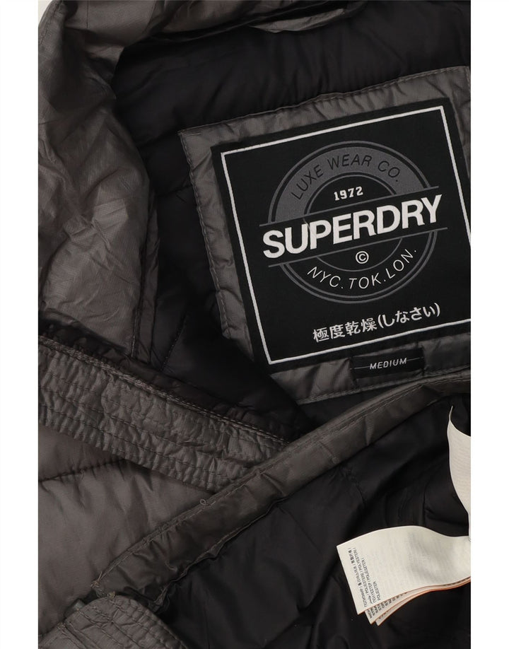 Superdry γυναικείο αμάνικο padded Gilet UK 14 Medium Grey Polyester