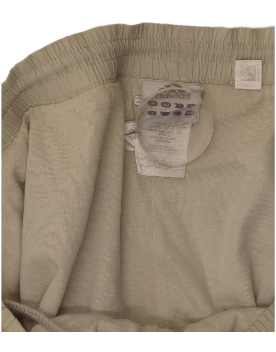 ADIDAS Mens Graphic Tracksuit Trousers Large  Beige Colourblock Polyester