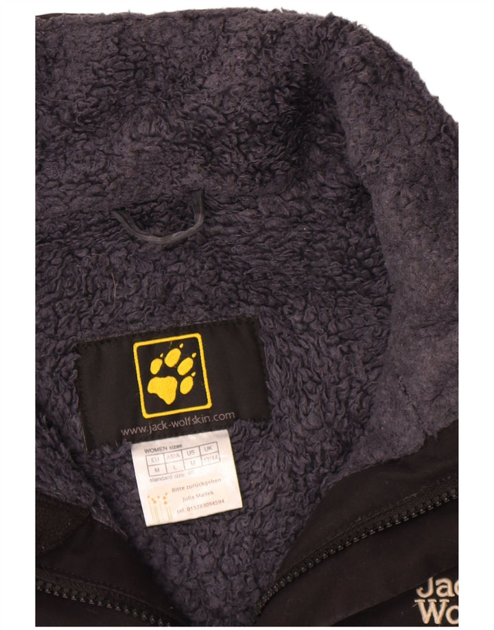 Jack Wolfskin Γυναικείο παλτό αντιανεμικό UK 12/14 Μεσαίο μαύρο πολυεστέρα