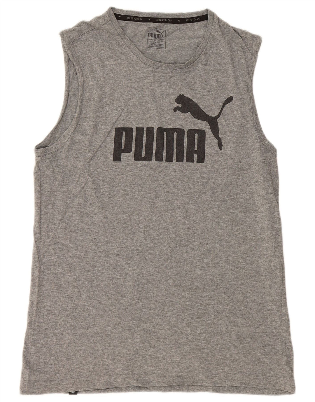 PUMA Mens Graphic Vest Top Large Grey