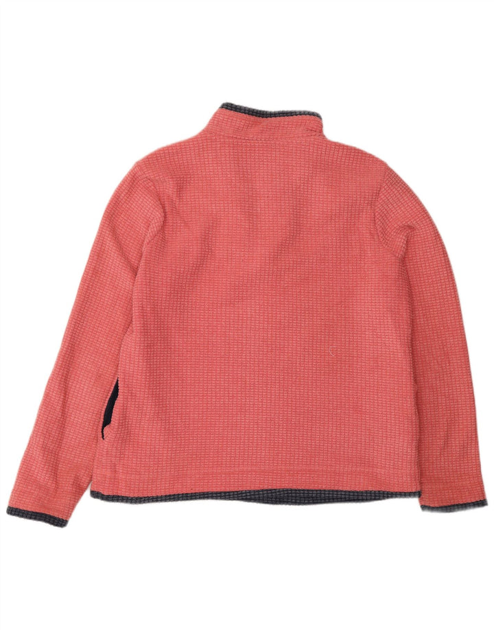 Weird Fish γυναικείο φερμουάρ Fleece Jumper UK 16 Large Pink Polyester