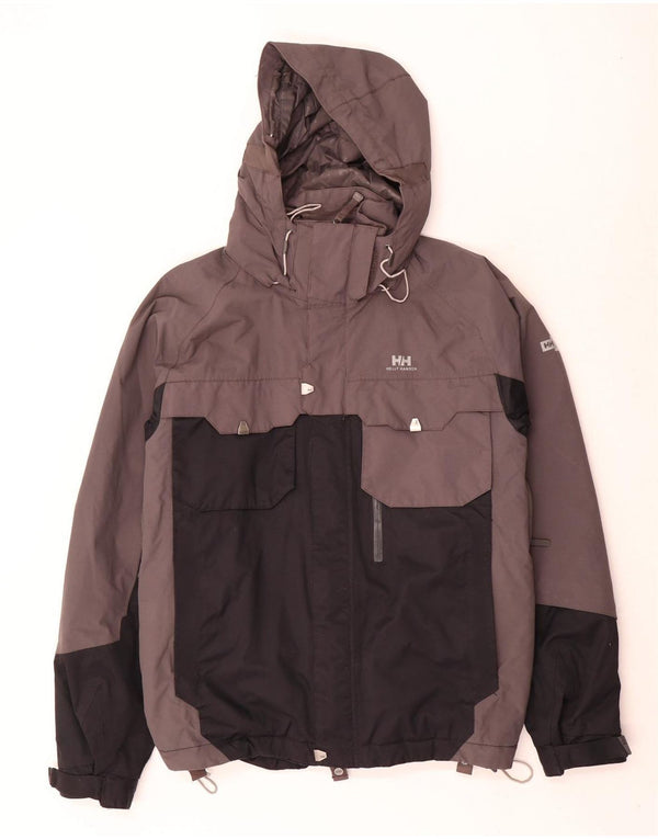Helly Hansen Ανδρικό μπουφάν σκι με κουκούλα UK 36 Small Grey Colourblock Polyamide