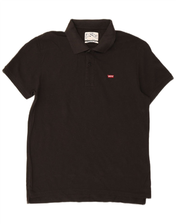 LEVI'S Mens Classic Fit Polo Shirt Medium Black
