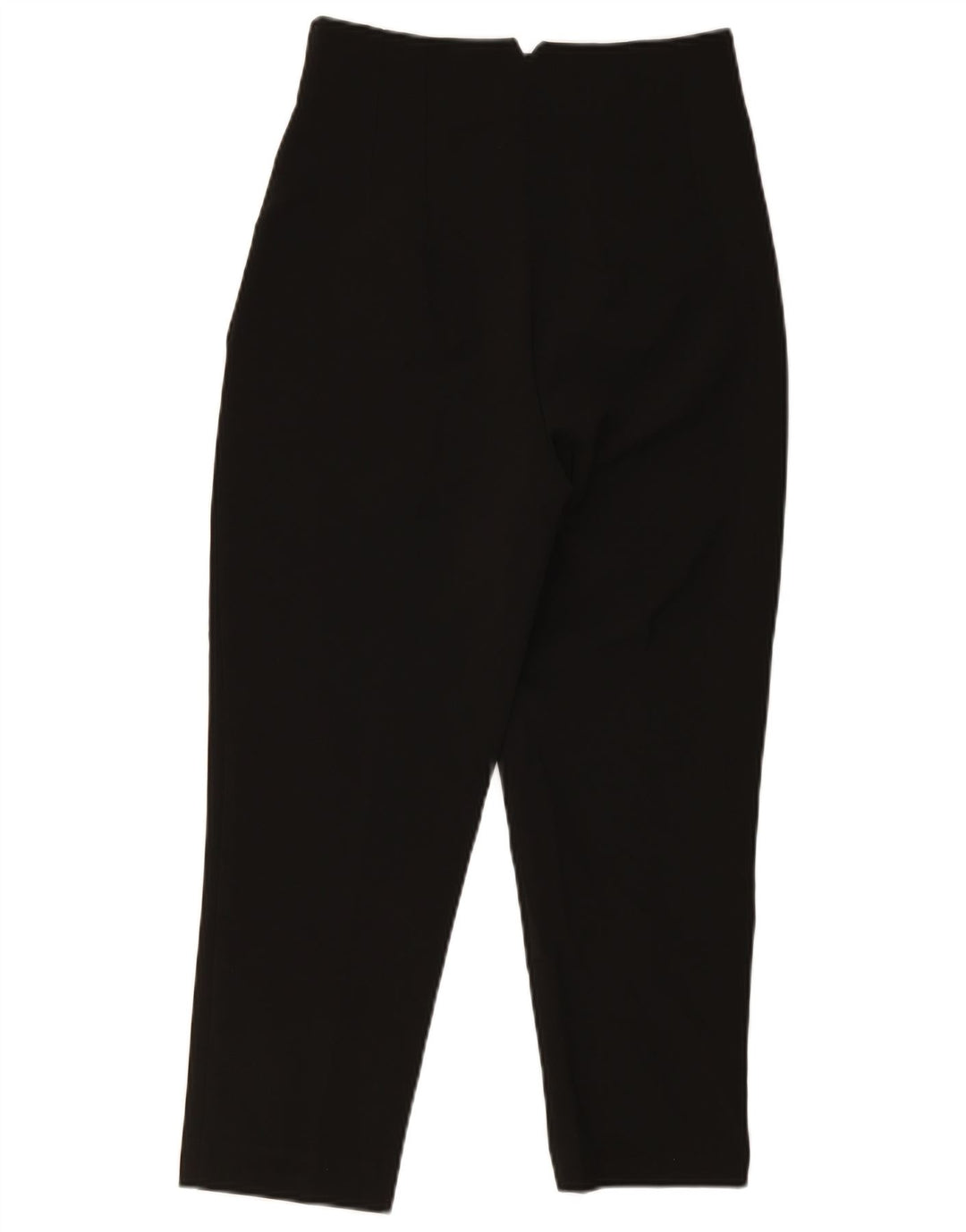 Zara Γυναικείο Ψηλόμεσο Παντελόνι Cropped Medium W28 L25 Μαύρο Πολυεστέρας