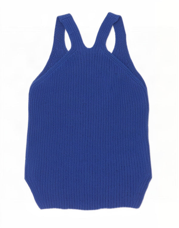 Massimo Dutti Γυναικείο Γιλέκο Tank Top UK 10 Small Blue