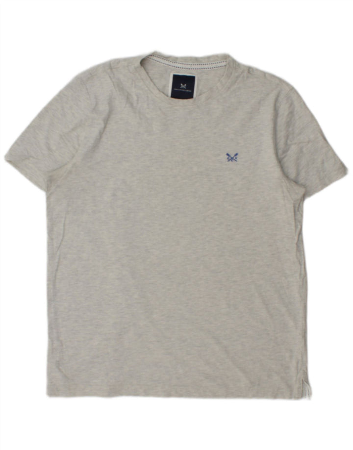 CREW CLOTHING Ανδρικό T-Shirt Μπλουζάκι από βαμβακερό μεσαίο γκρι