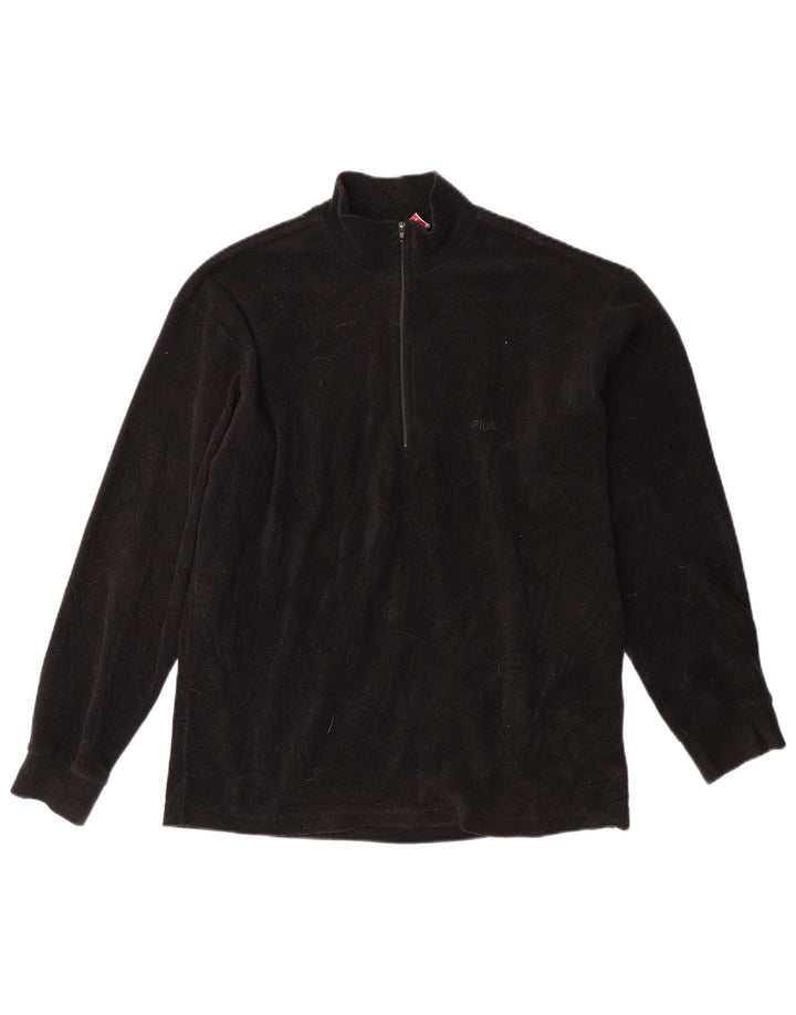 Ανδρικό φερμουάρ FILA Fleece Jumper IT 48 Medium Black