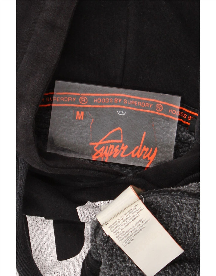 Ανδρικό γραφικό κουκούλα Superdry, μεσαίο μαύρο βαμβακερό