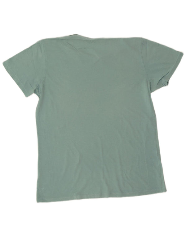 Ανδρικό γραφικό T-Shirt Lee Top Μεσαίο Τυρκουάζ Βαμβακερό