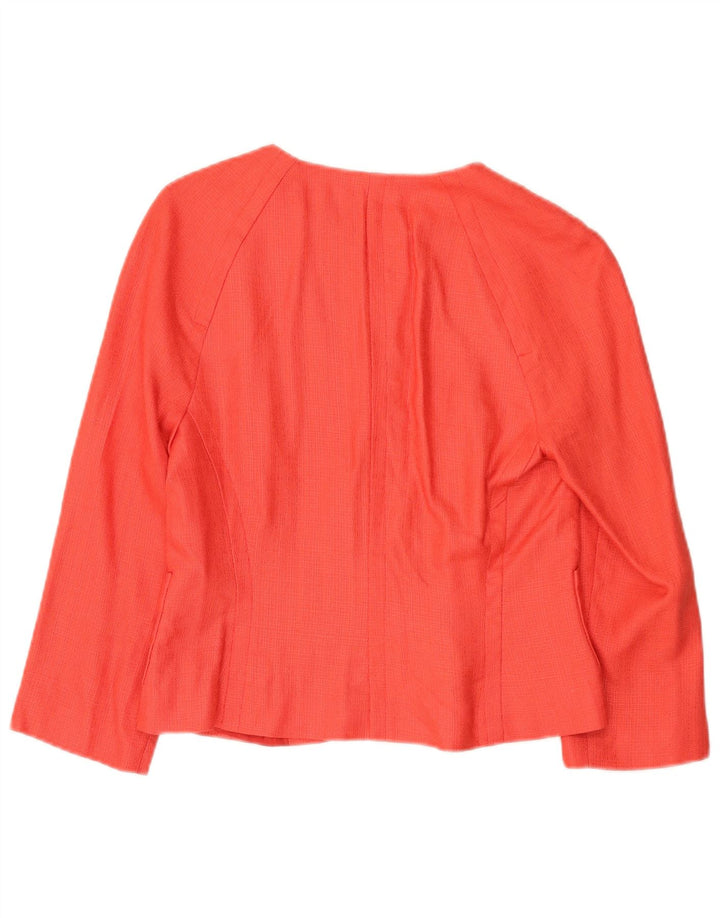 Zara Γυναικείο μπουφάν Bolero 3/4 μανίκι EU 40 Medium Red Rayon