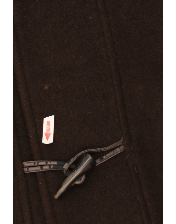 Commander Ανδρικό παλτό Duffle με κουκούλα UK 42 XL Καφέ μαλλί