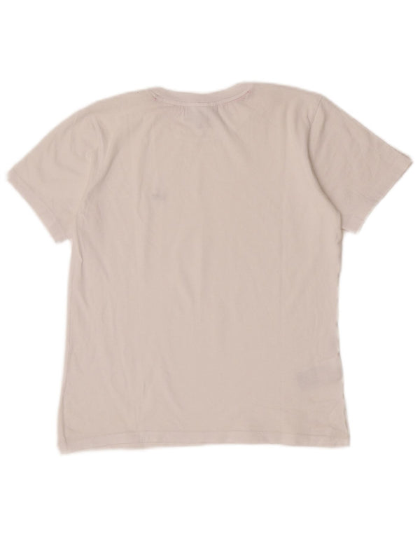 Lacoste Boys T-Shirt Top 11-12 ετών Λευκό βαμβακερό