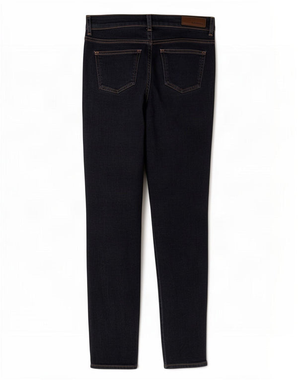 Marks & Spencer Γυναικεία Tapered Jeans UK 10 Small W28 L28 Navy Blue