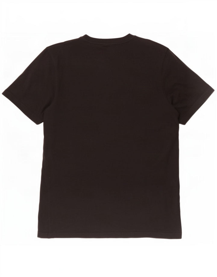 Ανδρικό T-Shirt με τρεις ρίγες γραφικό τοπ Adidas, μεσαίο μαύρο βαμβακερό