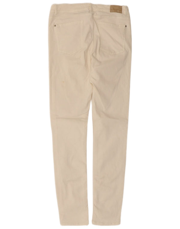 Zara Γυναικείο Skinny Jeans EU 42 Large W32 L31 Λευκό